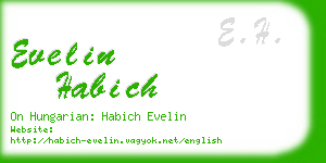 evelin habich business card